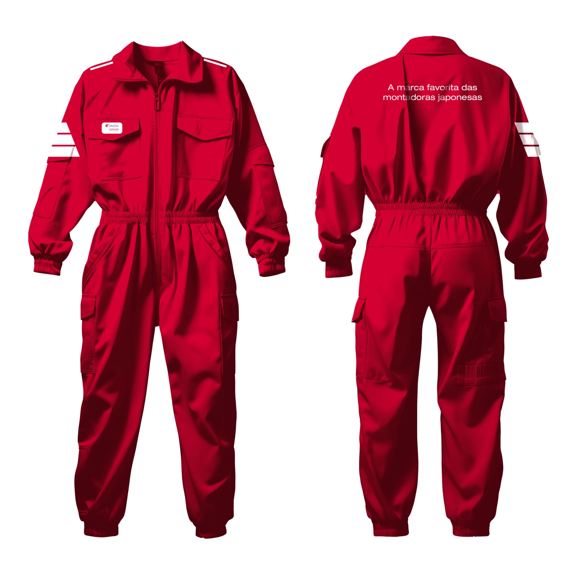 Uniforme vermelho Idemitsu